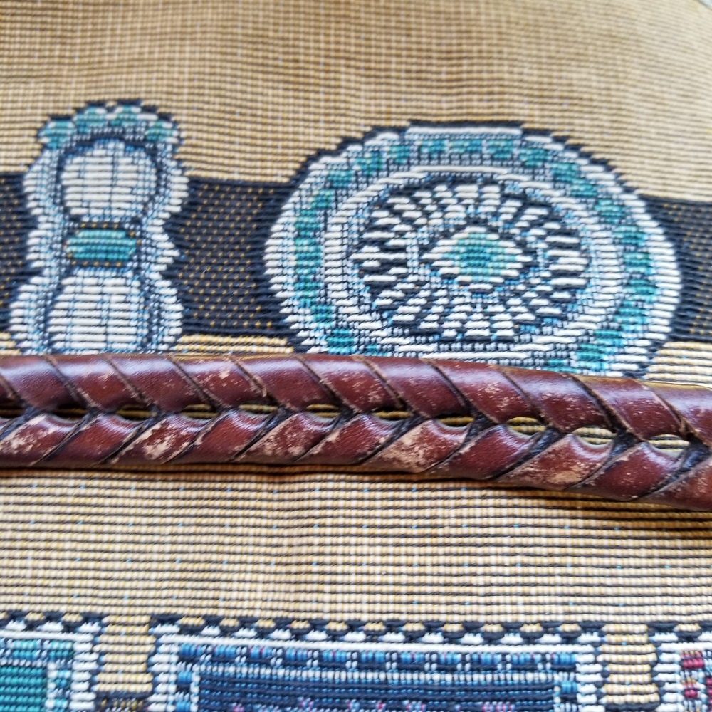 Vintage braided leather belt XL - Picture 3 of 4